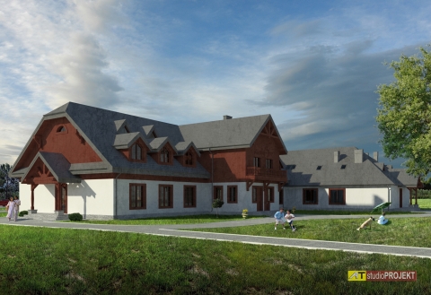 Projekt Domu Pielgrzyma w Pratulinie 