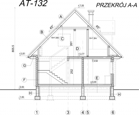 Przekrój A-A