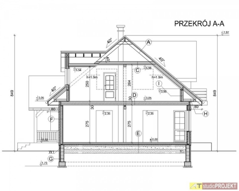 Przekrój A-A